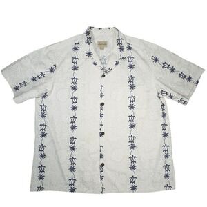 Vtg MADE IN USA Royal Hawaiian‎ Creations ALOHA SHIRT Mens 2XL Floral Turtles